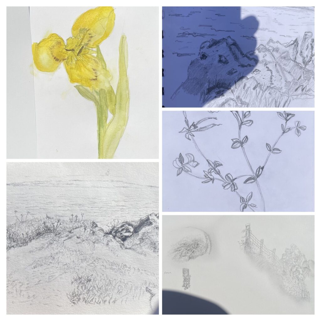 Sketching at Kilchattan 20 May 2025