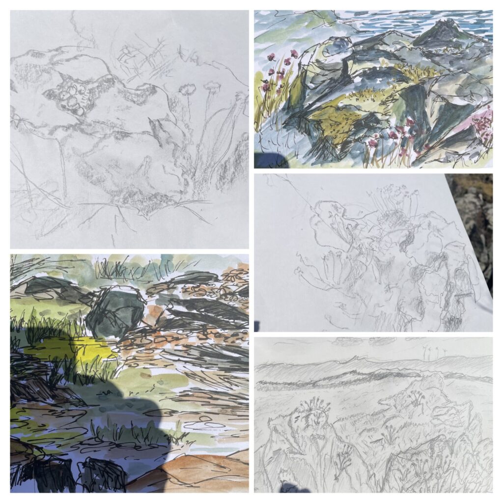 Sketching at Kilchattan 20 May 2025